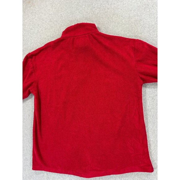 Indiana Hoosiers Stitched Logo Fleece 1/4 Zip Campus‎ Pullover (Men's Large) Red - Picture 11 of 11